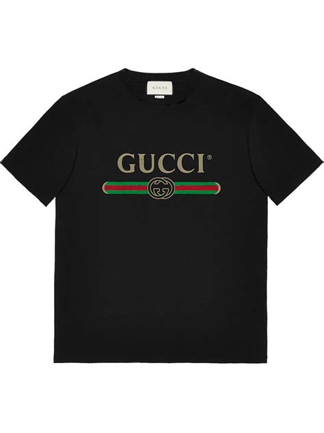 gucci oversized logo t-shirt women|gucci t shirt men logo.